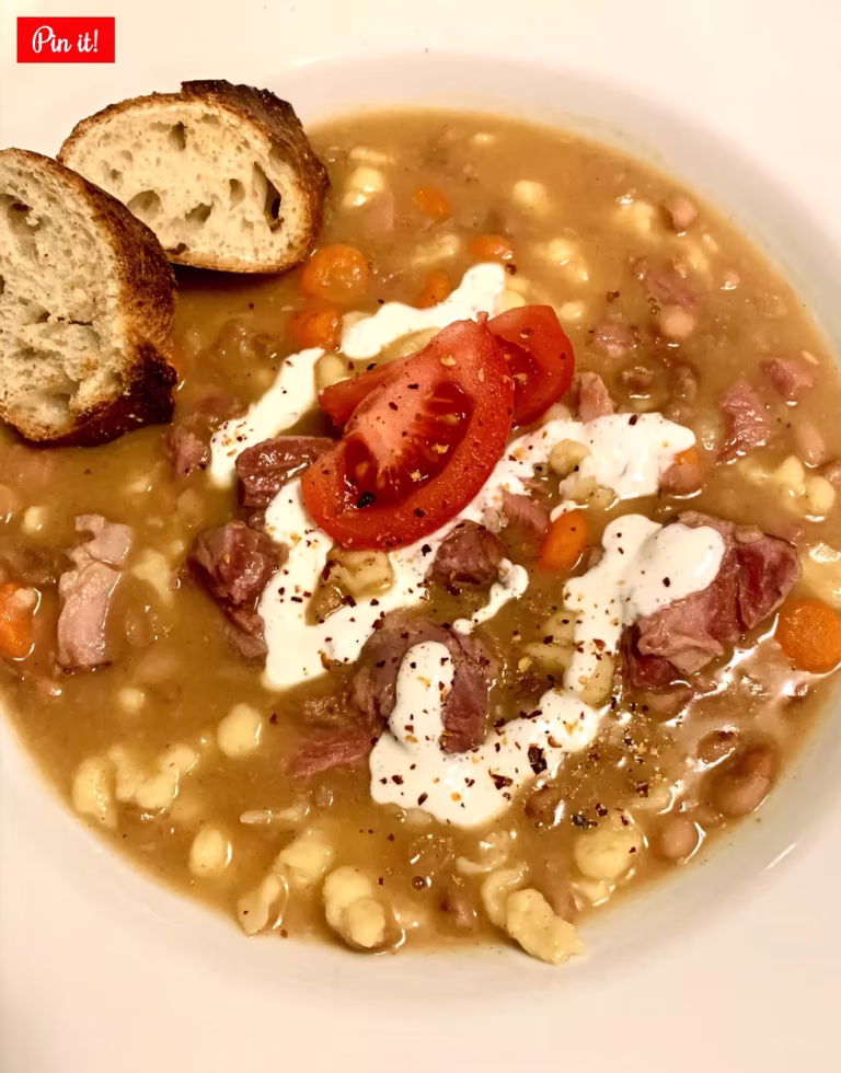 Hungarian Bean Soup with Smoked Hocks
