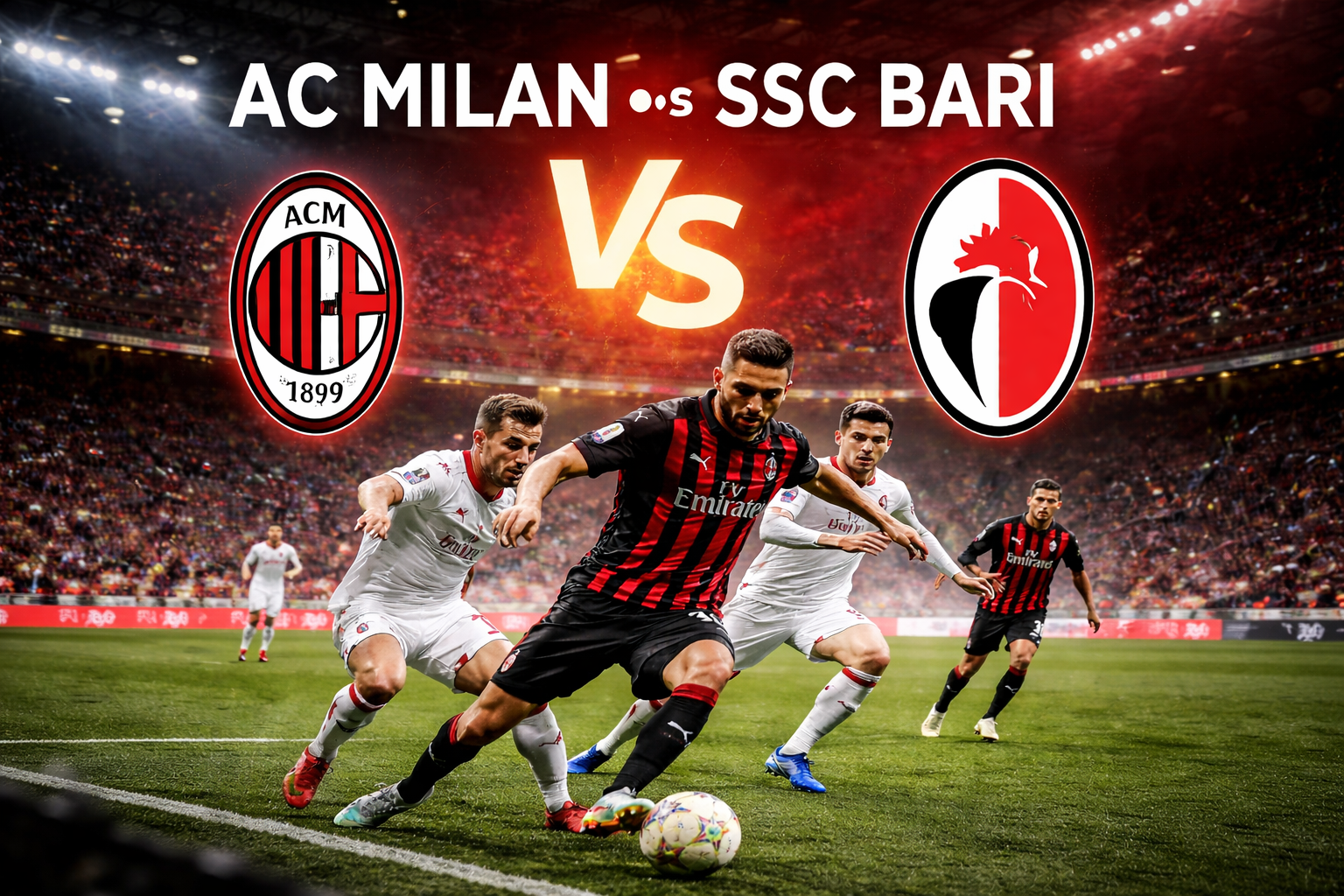 AC Milan vs SSC Bari timeline