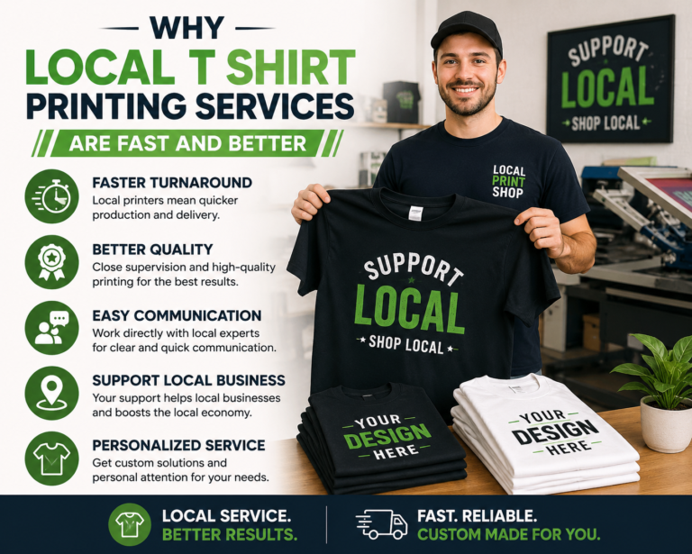 Why Local T Shirt Printing Services Are Fast and Better
