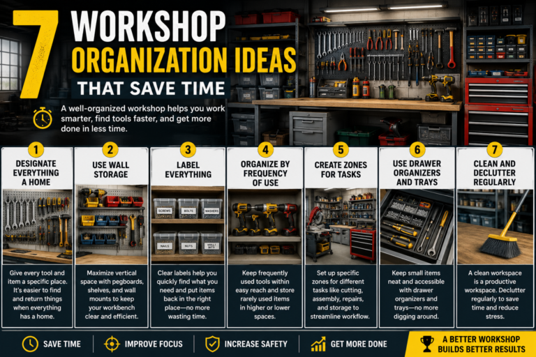 7 Workshop Organization Ideas That Save Time