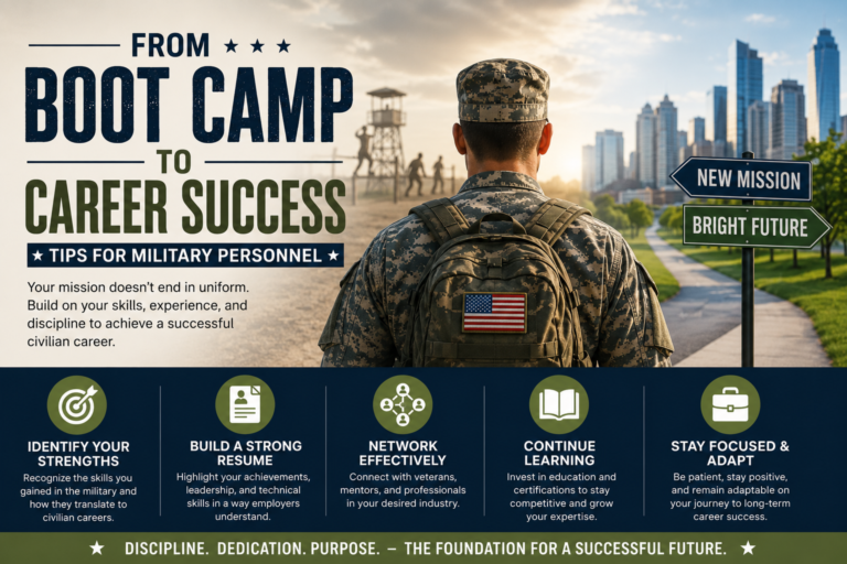 From Boot Camp to Career Success: Tips for Military Personnel
