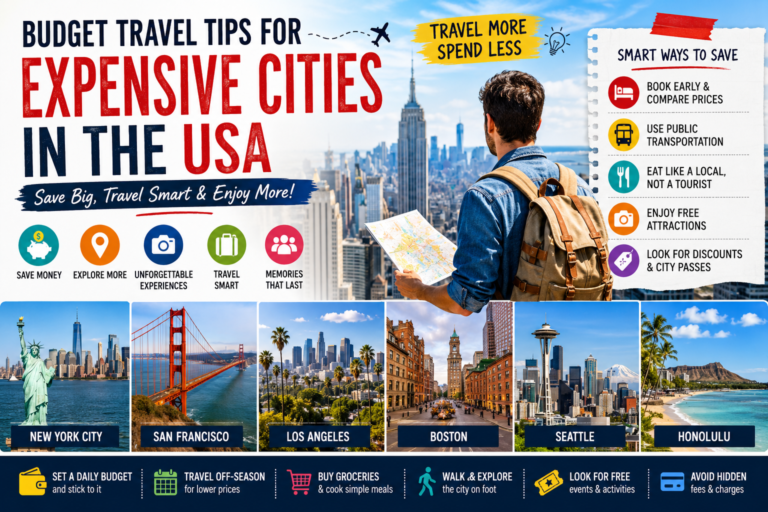 budget travel tips expensive cities usa