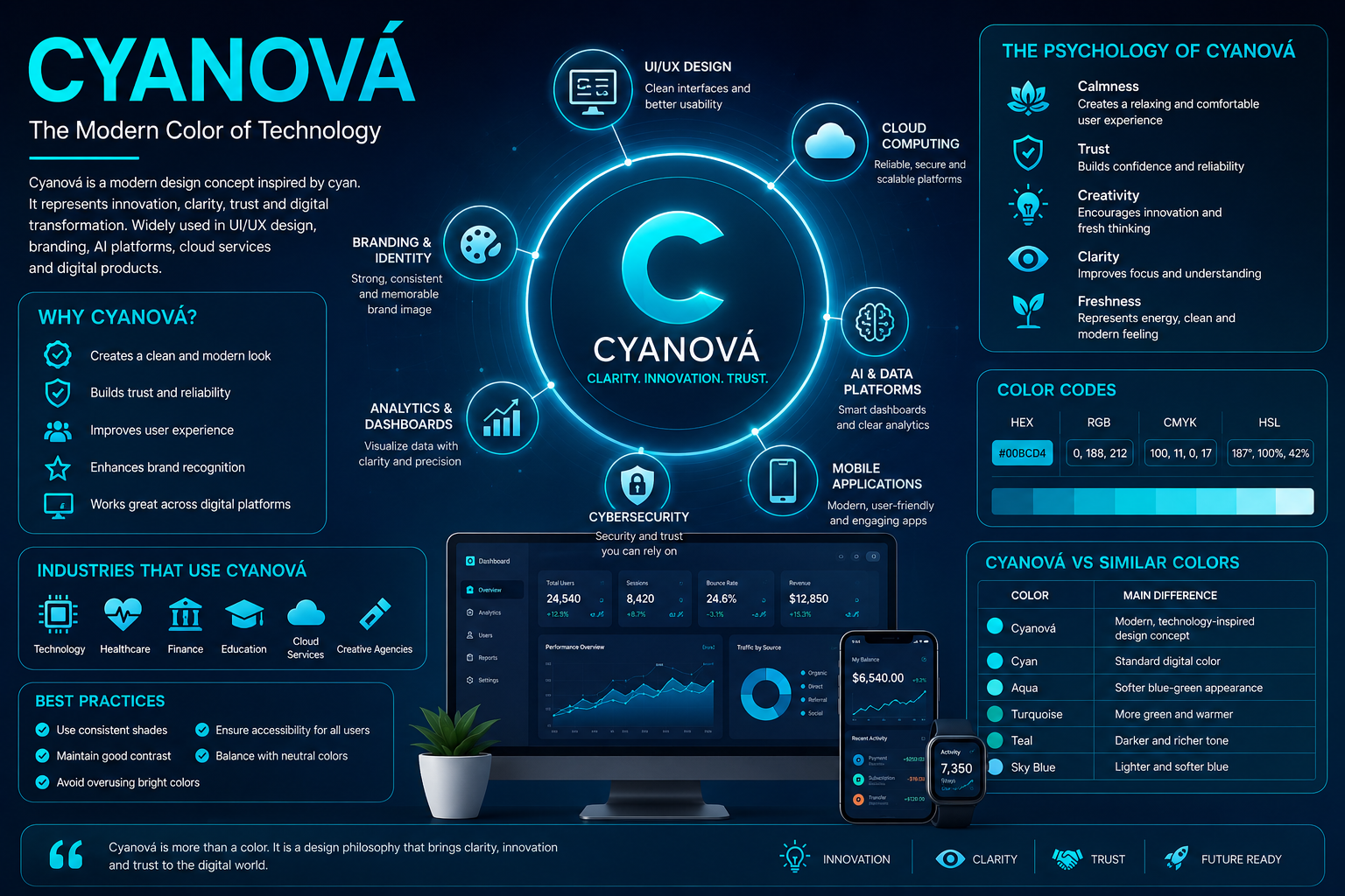 Cyanová