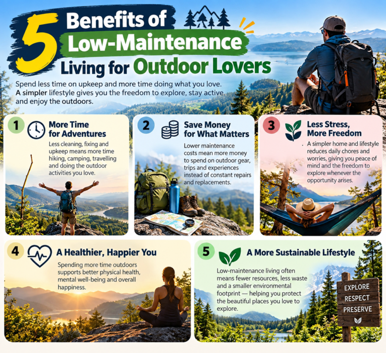 5 Benefits of Low-Maintenance Living for Outdoor Lovers